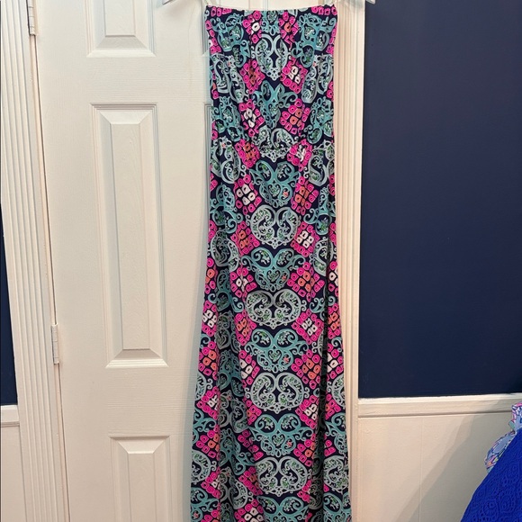 Lilly Pulitzer Marlisa Behind the Gate Maxi Dress Strapless - size XS - Picture 7 of 7